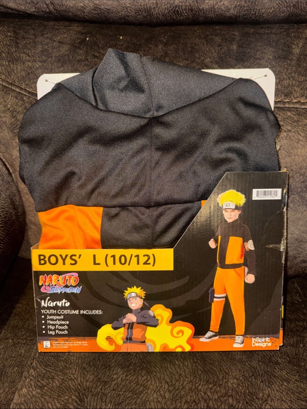 Naruto Boys'‎ Orange & Black Superhero Costume - Brand:inspirit designs SzL10/12